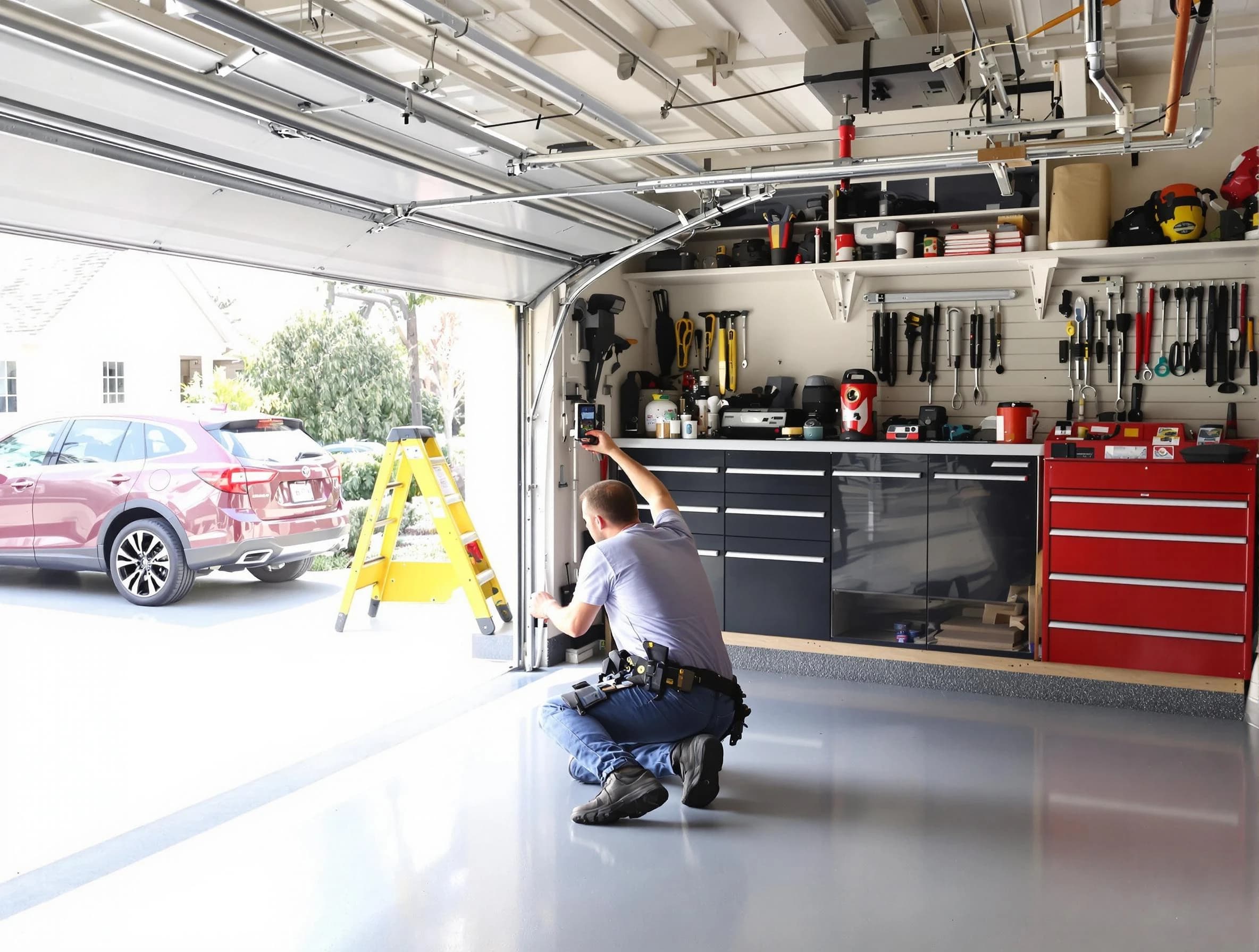 Local garage door repair service by Springville Garage Door Repair in Springville