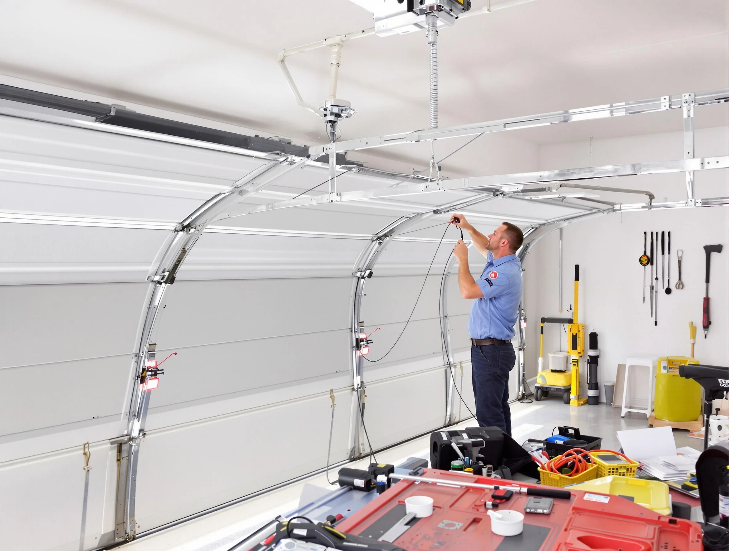 Garage door cable repair service by Springville Garage Door Repair in Springville