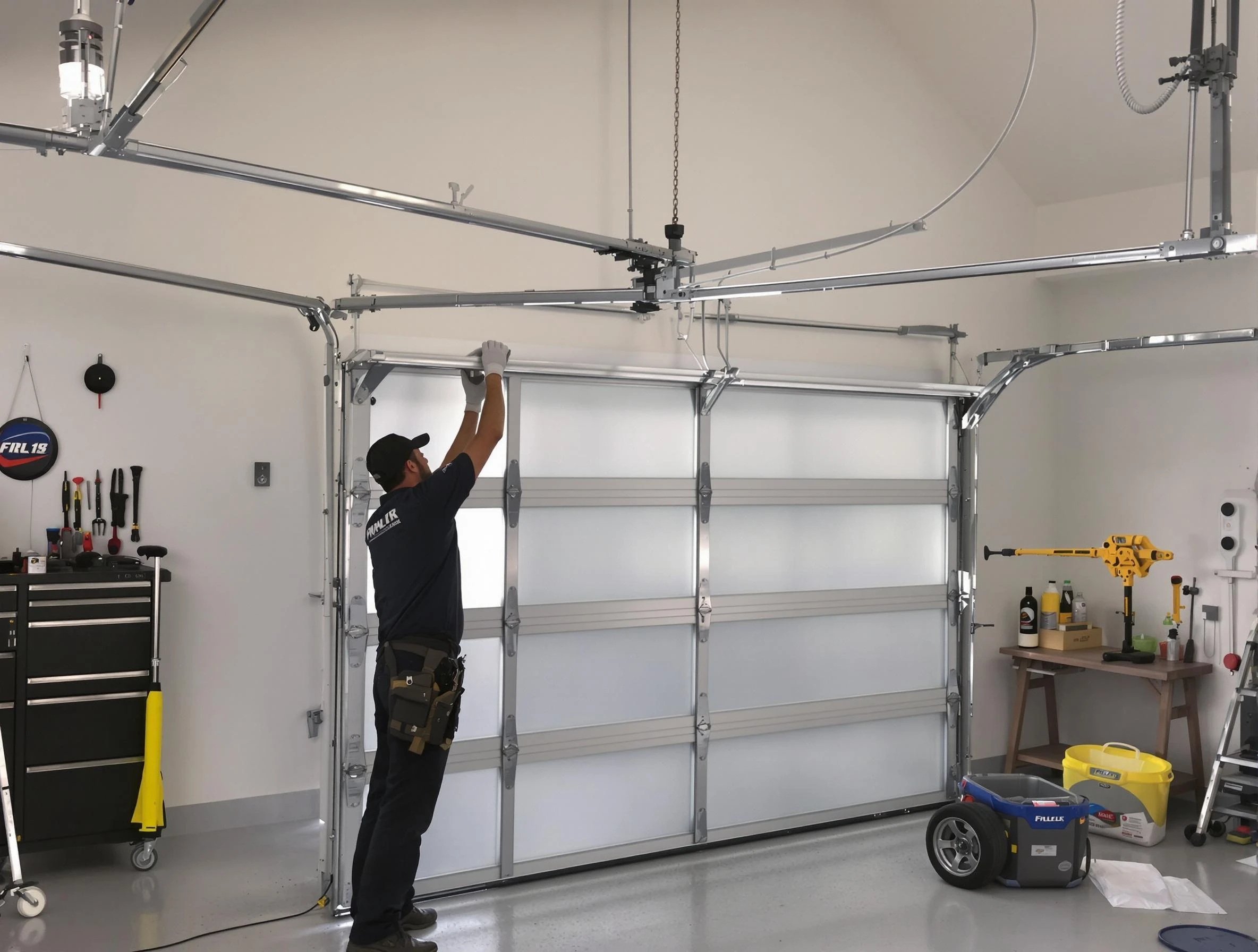 Springville Garage Door Repair certified team performing precision garage door installation in Springville