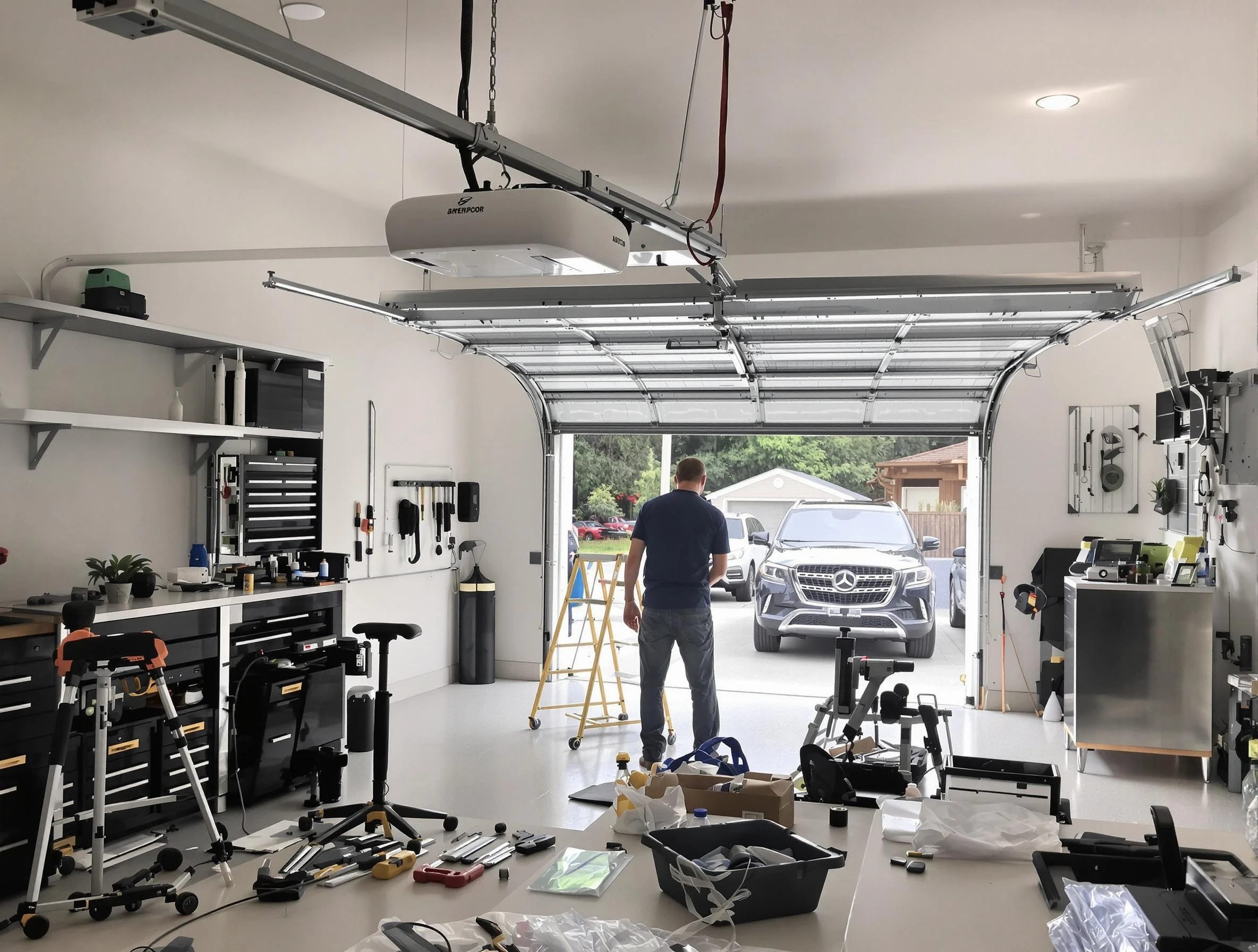 Garage door opener installation by Springville Garage Door Repair in Springville