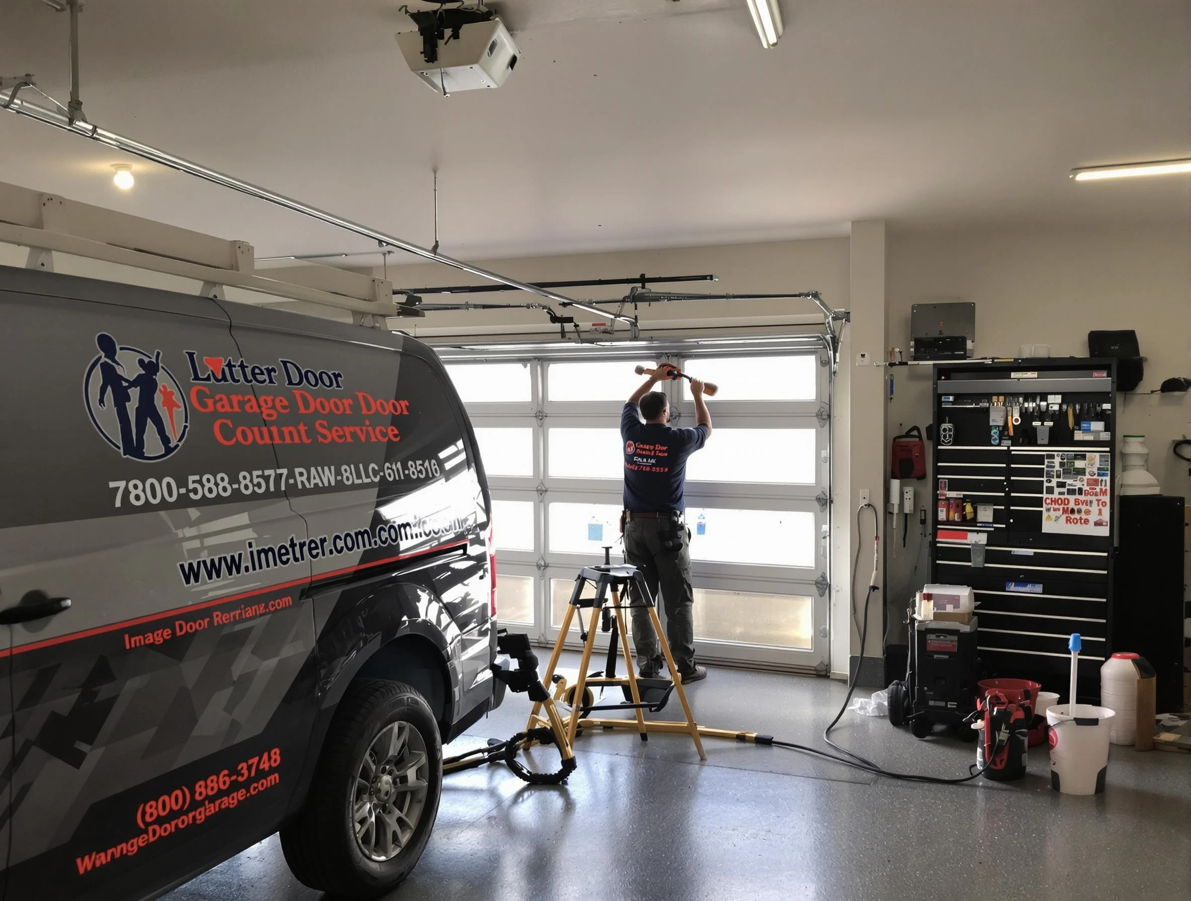 Springville Garage Door Repair rapid response team performing same-day repair in Springville