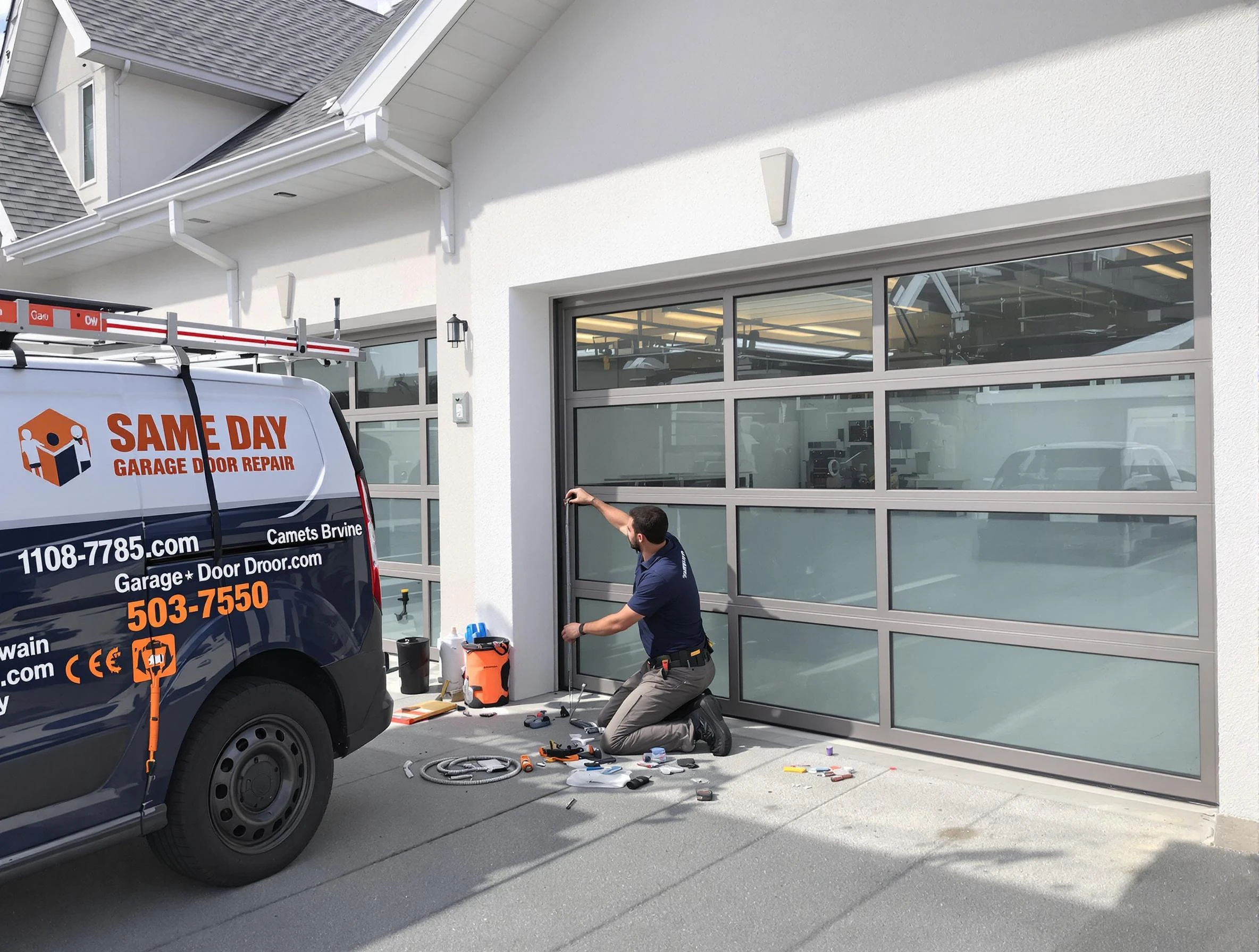 Same-day garage door repair service by Springville Garage Door Repair in Springville